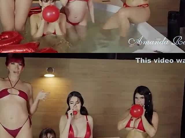 Expensive Whores Celebrate Love In A Jacuzzi - The Sexiest - Valentine S Day And Amanda Rabbit