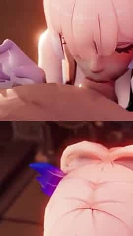 Kokomi Blowjob Oral Fellatio - Genshin Impact 3D Dick Sucking Deepthroat Animation Aether Sex