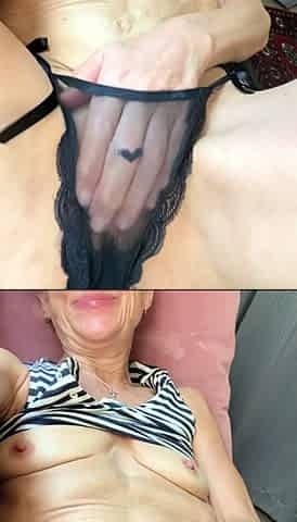 Mature blonde solo masturbation
