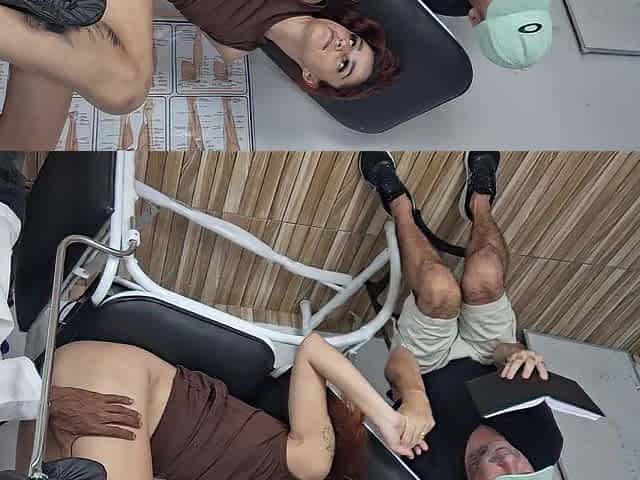 Betrayal during a gynecological exam...the doctor couldn't resist the married woman's twat.