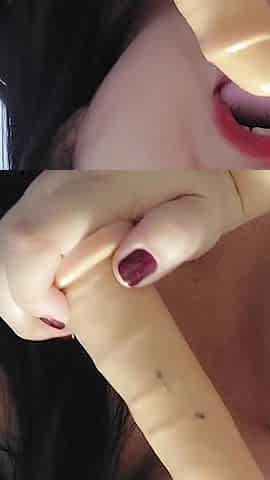 Sucking Cock and Asking to Cum in Her Mouth