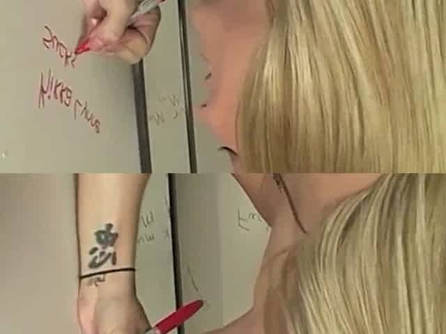 Fit Bodied Blonde Sucks Gloryhole Dick in the Change Room