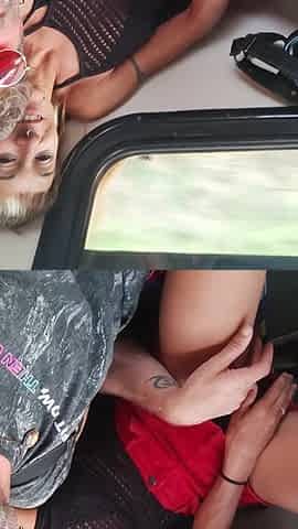My Friend Masturbates Me and I Suck His Cock Travelling in a Train with People