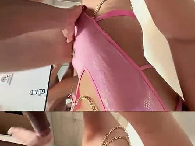Hunger for jock and creampie rises from flawless butt, no filter