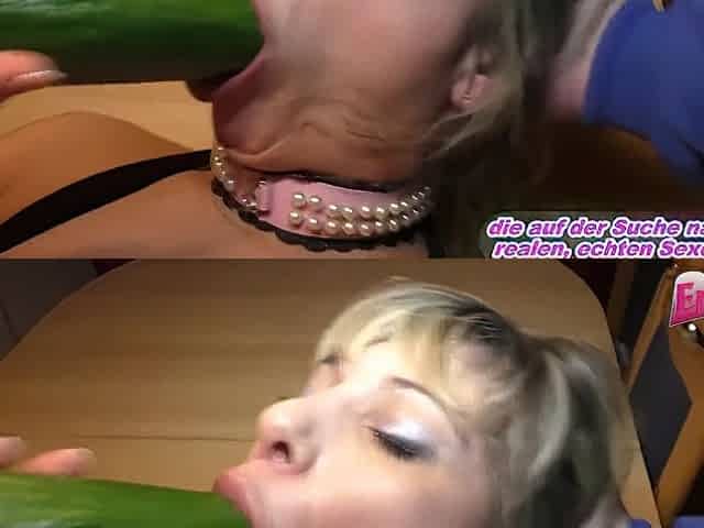 German Housewife Homemade Anal With Cucumber