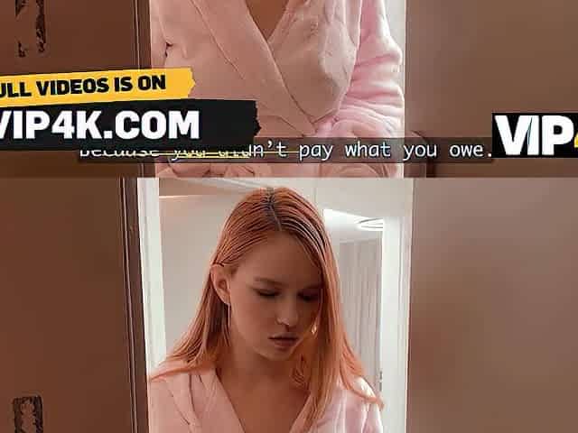 VIP4K. A Redhead Tempted the Debt collector