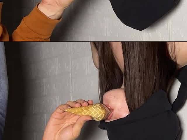 Ice Cream Game. Step Sis Getting a Huge Cumshot on Her Face During the Taste Game