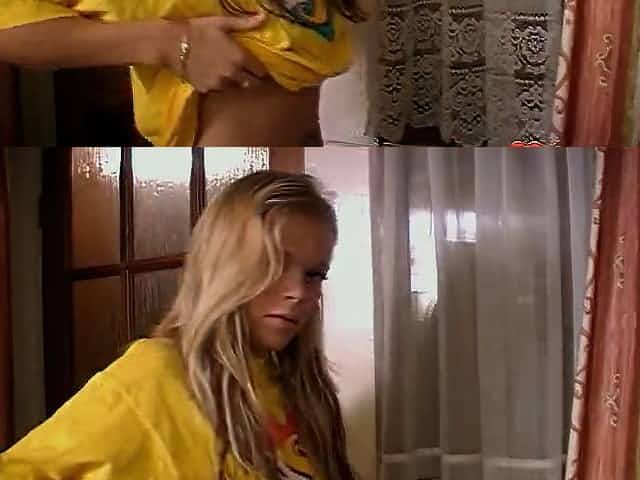 Three Blonde Lesbians Take A Shower Together
