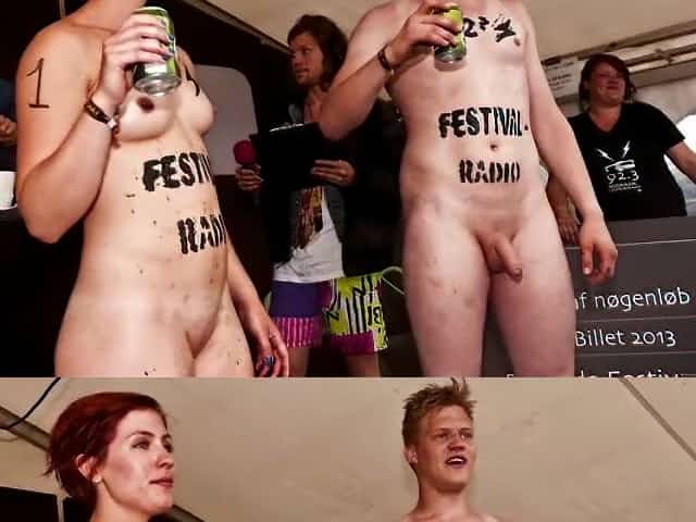 Popular festival with naked mature men and women