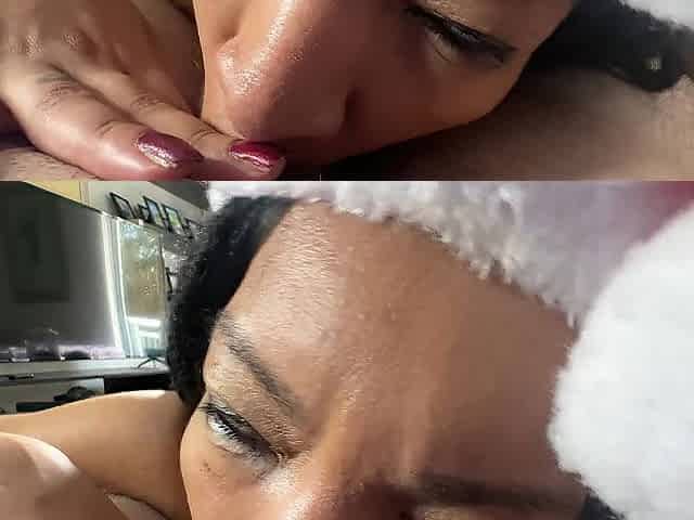 EVa Parker gets a creampie by Santa