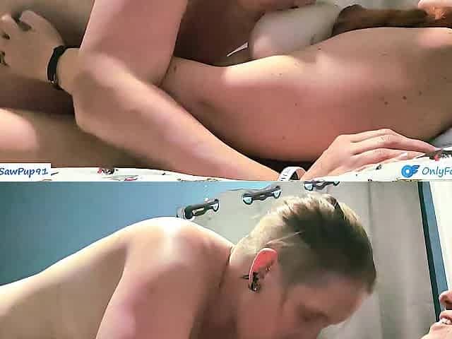 Homemade Amatuer 3some With My Spouse And Ally - Twat Eating And Then They Bang On Top Of Me