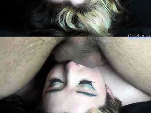 Big tit blonde MILF sucks and fucks a big cock