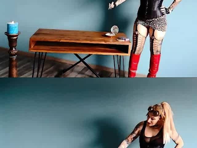 Busty blonde babe goes crazy jerking