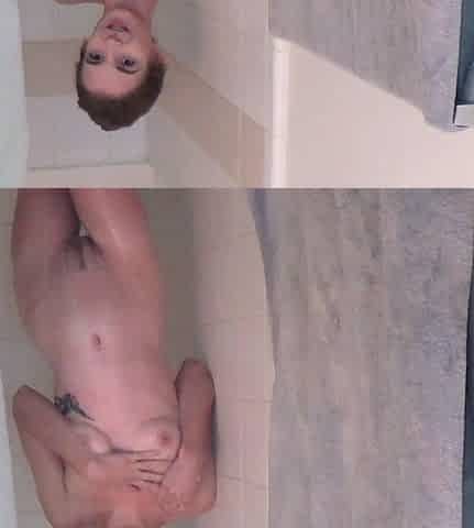 Cute brunette amateur teen masturbates on webcam