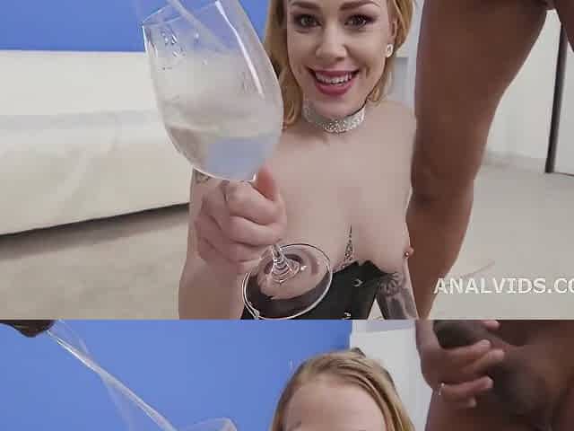 Rectal Hump Luving Ash-blonde Honey In Softcore, Black Tights, Chrystal Sinn Is Getting Drool- Roasted