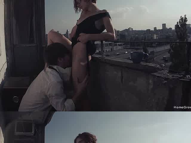 Eva Fucked Out On The Balcony - Eva Fucked Out On The Balcony