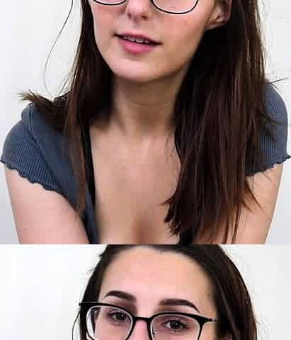Natural brunette solo toying