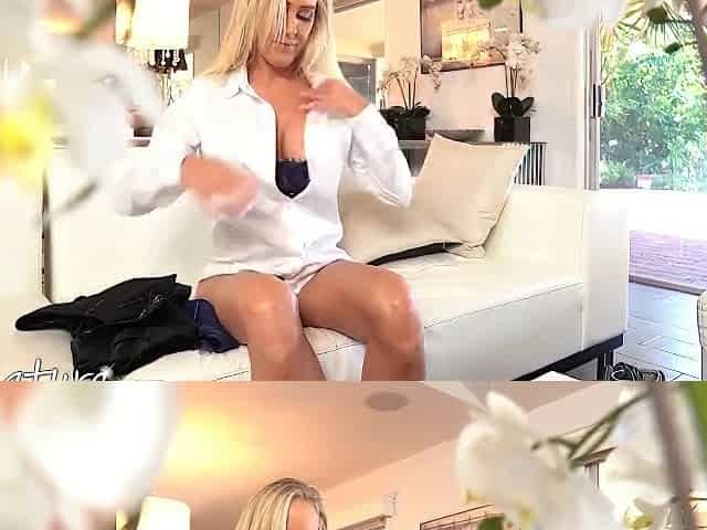 Blonde Stepmommy Did Not Deny The Negro Is Beautiful And Hot Sex On Camera