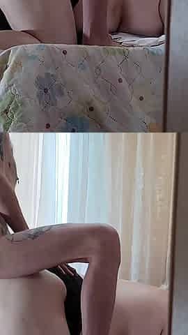I Inseminate My Mother-in-law with a Big Double Creampie Pussy
