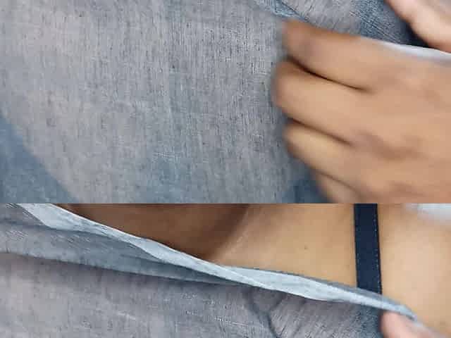 Desi Wife Slowly Undressing Saree
