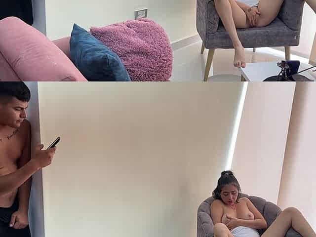 My Big Ass Latina Stepsister Gives Me a Hard Fuck to Earn My Silence After Watching Her Recording for Her Boyfriend