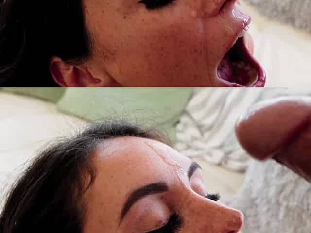 Huge facials horny compilation