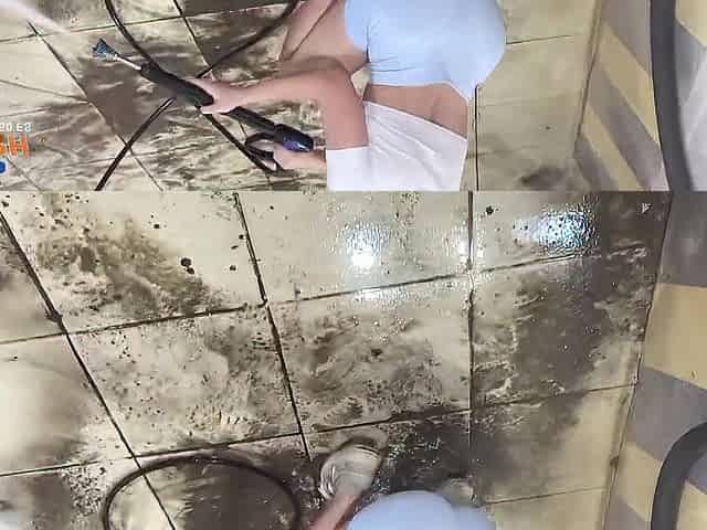 Teenage gal washed my car and my schlong for cash