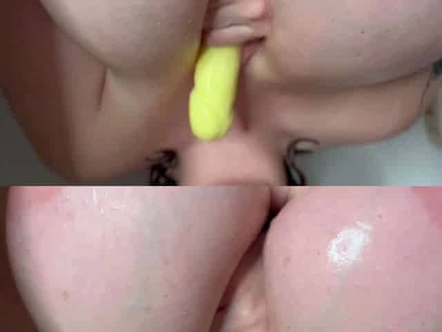 Big boobs webcam slut toys her asshole