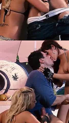 Capri Cavalli and Carla Cox Get It on with a Street Vendor