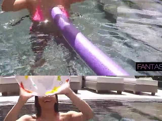 Soaked Latin chick Cum Drain Invites Plump Rod Over For A Swim