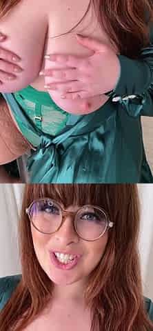 Great Big Boobs On Masturbating Redhead