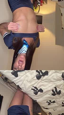 Horny Naughty Air Hostess Dildo Play