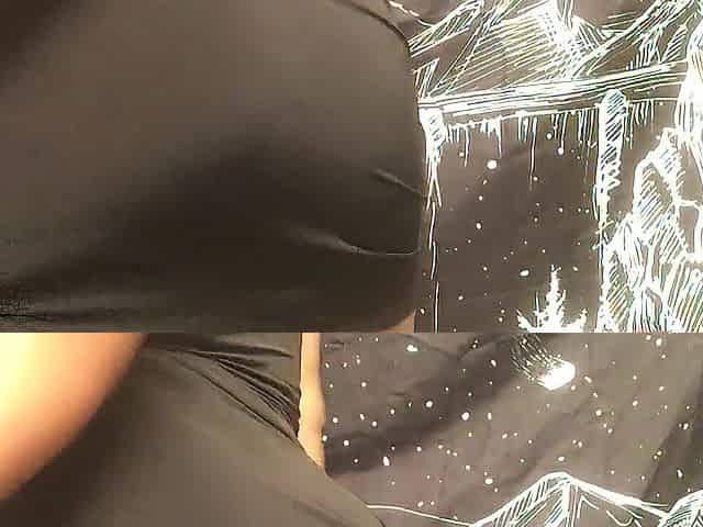 Black twerks corpulent butt