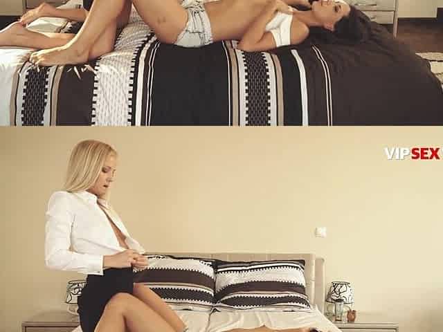 Spanish Brunette hair Chick Gets Consoled in Hardcore Ffm Trio - VIP SEX VAULT