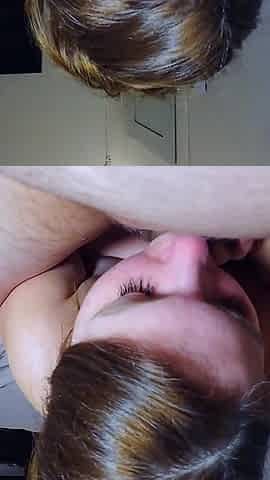 Hot Wife Gives Bedtime Blowjob and Swallows Cum