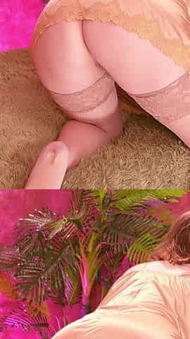 Hot MILF Plays with Anal Toys in Front of You While You Stand and Jerk off... Fuck Your Stepmom! in Stockings and Satin