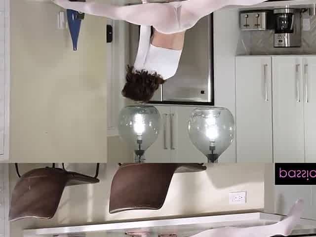 Shrooms Q In Rips Open Her Stockings And Spreads Wide