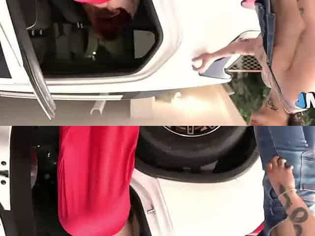 Car mechanic Jordy Fabian gives plump caboose Celeste Alba a elastic but for a three way in his garage. HD porn!