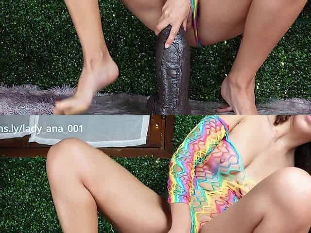 Lady Ana gets Huge biggest sex toy ATLAS