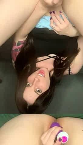 Awesome Amateur teen blonde toying pussy