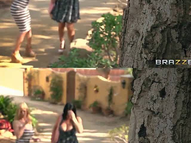 Brazzers - Romi Rain & Alexis Fawx Have a fun Some Time at the Park When Keiran Comes & Asks for a trio