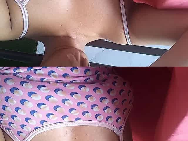 LARGE-BUTT STEPMOM HAS ORGASMS IN HER PATIO