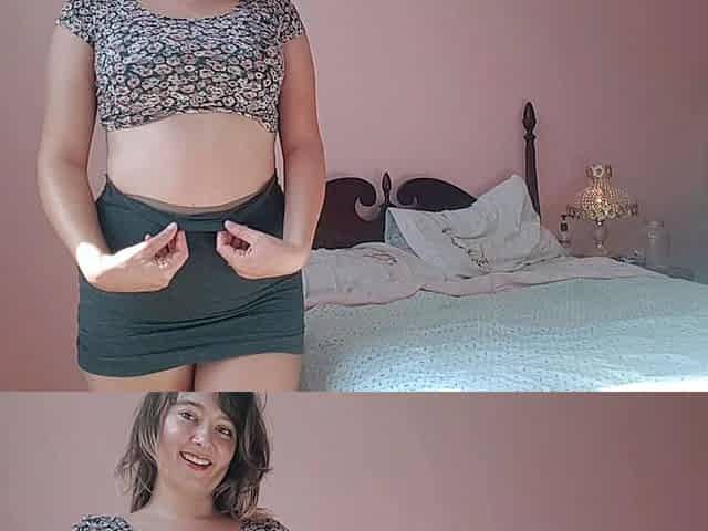 Big boob brunette masturbates on webcam