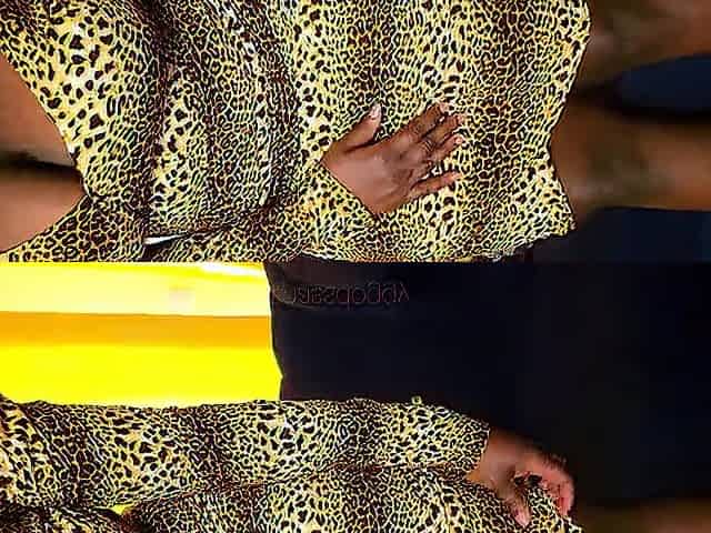 Cheetah print costume hiding one cool booty large butt