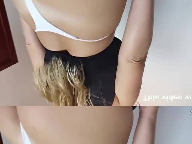 Little Blonde Takes Out All My Cream With Her Gym Leggings