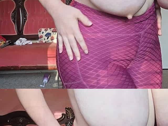 Oiled Body and Leggings Tease