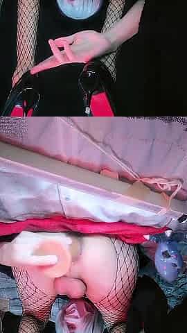 Moira Zweit unfathomable anal training with giant dildos and anal fisting