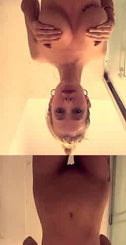 Blonde teen amateur teasing solo