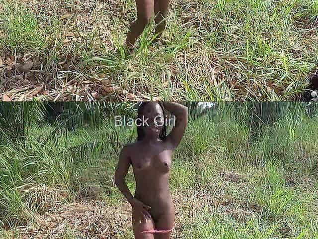 I LOVE SHOWING OFF OUTDOORS IN THE AFRO FOREST (See full clip on SHEER or MEMBERSHIP)