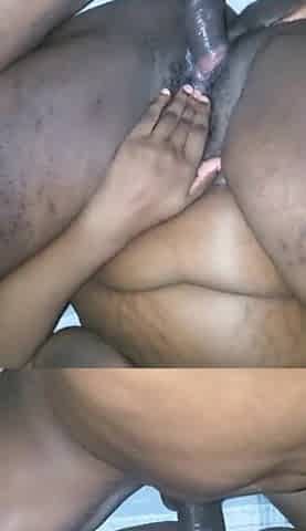 Curvy black bushy cunt